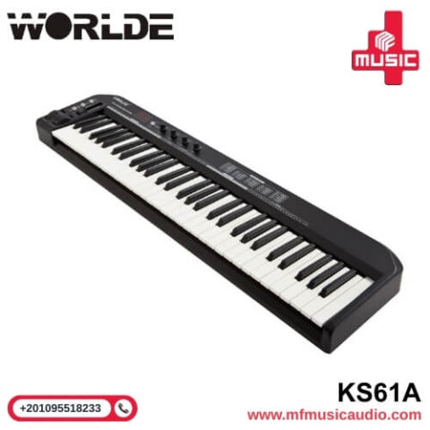 لوحة مفاتيح MIDI 61 مفتاحًا Worlde KS61A