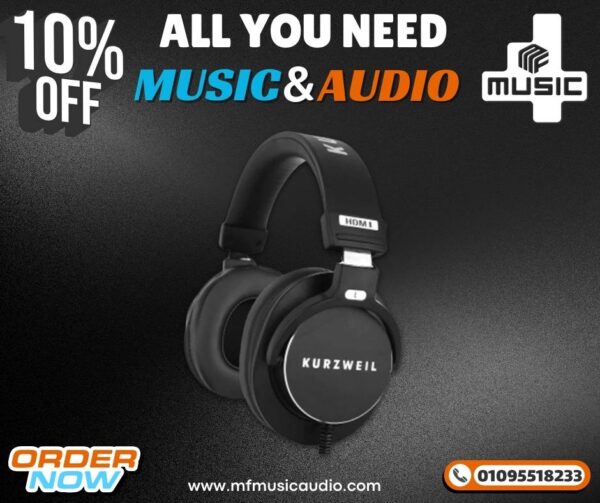 سماعات هيدفون ستوديو مونيتور كروزوايل Kurzweil HDM1 Closed Studio Headphones