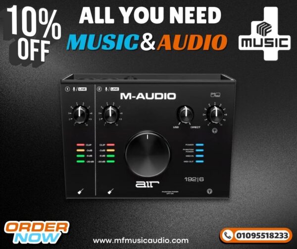 كارت صوت ام اوديو M-Audio AIR 192|6 2 In/2-Out 24/192 USB Audio/MIDI Interface