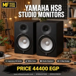 Yamaha HS8 Studio Monitor – Professional 8-Inch Powered Nearfield Studio Monitor with Iconic White Woofer - متوفر لدى MF Music Egypt