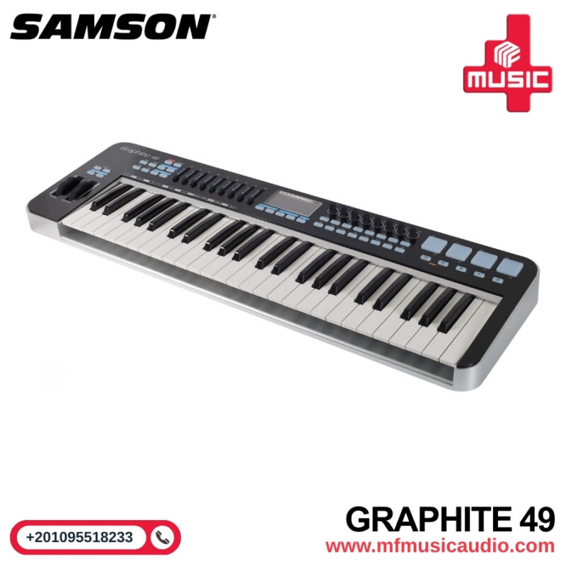 🎹 Samson Graphite 49 – ميدي كيبورد احترافي بتحكم متكامل!