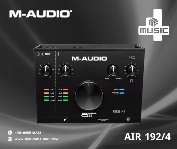 واجهة صوت ام اوديو M-Audio AIR 192|4 Desktop 2×2 USB Type-C Audio Interface