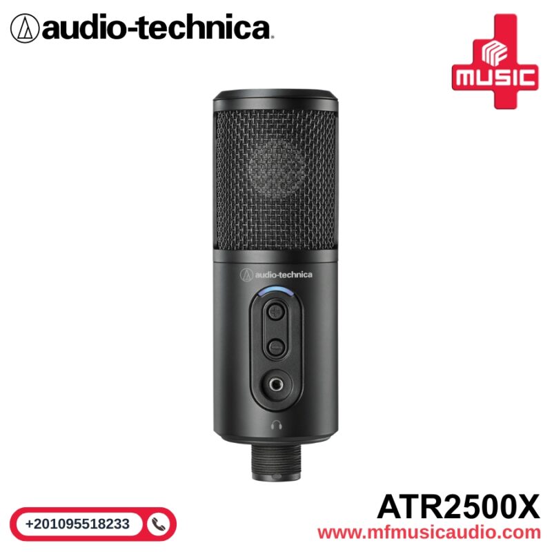 Audio-Technica ATR2500x-USB – ميكروفون USB احترافي بجودة صوت عالية للبودكاست والتسجيل!