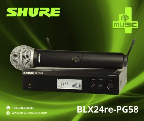 أنظمة ميكروفون لاسلكية من شور Shure BLX24RE/PG58 H8E مع ميكروفون محمول باليد