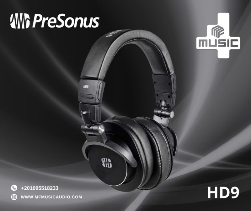 هيدفون ستوديو بريسونس PreSonus HD9 Professional Over-Ear Monitoring Headphones (Closed Back)