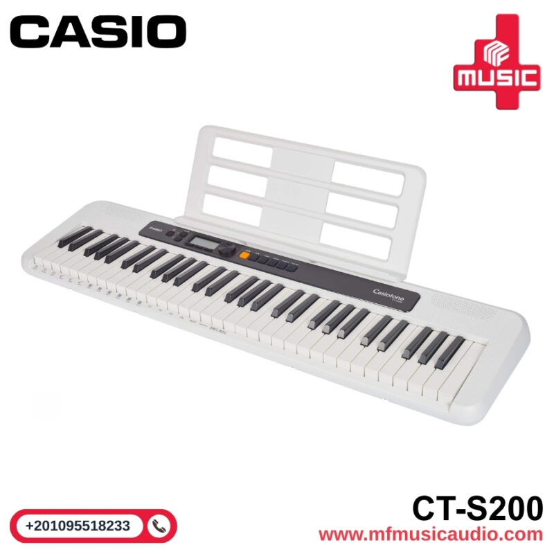 كاسيو لوحة مفاتيح محمولة casiotone ct-s200 مكونة من 61 مفتاحًا