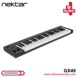 كيبورد ميدي كنترولر نحيف 49 مفتاح مع أزرار تحكم في الـ DAW وتصميم مدمج موديل Nektar Impact GX49 Controller - متوفر لدى MF Music Egypt
