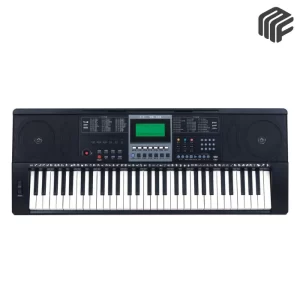 أورج تعليمي فضي 61 مفتاح بشاشة LED ونظام مكبرات صوت ستيريو مدمج موديل Yongmei YM-928 Learning Keyboard - متوفر لدى MF Music Egypt