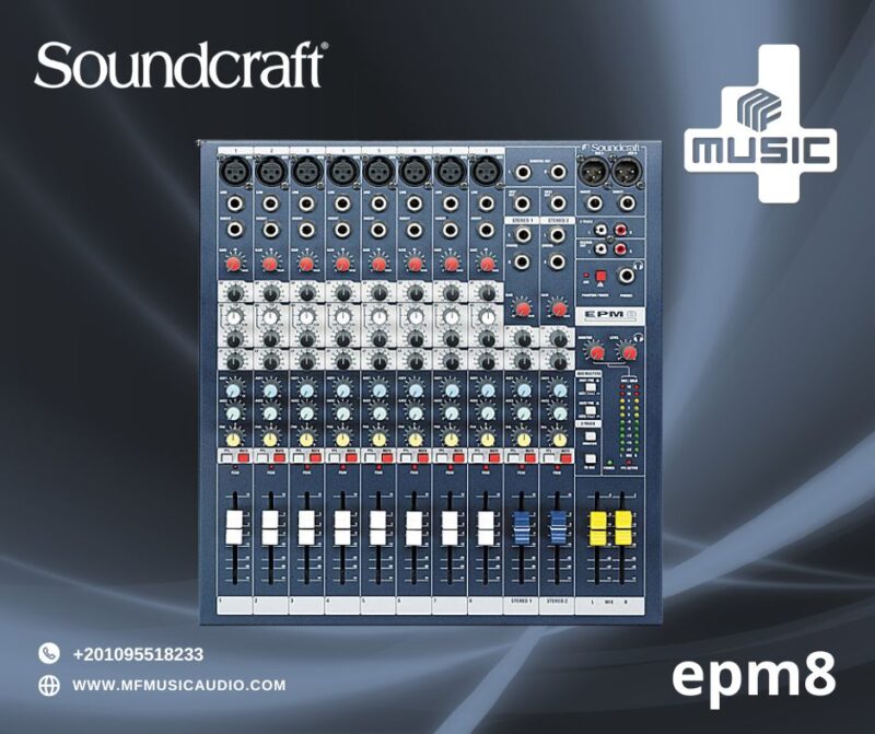 🎛️ Soundcraft EPM8 – مكساج احترافي بجودة صوت نقية!