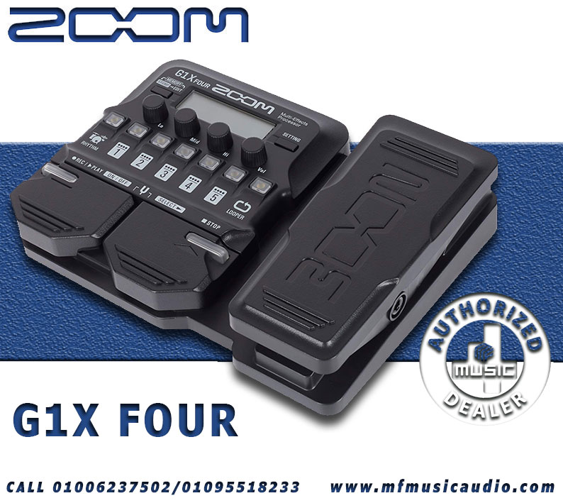 مالتى افكت جيتار Zoom G1X Four Guitar Effects Processor with Built