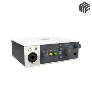 Universal Audio Volt 1 – واجهة صوت USB-C احترافية من UA، مثالية للتسجيل المنزلي والبودكاست بجودة صوت عالية وأداء موثوق.