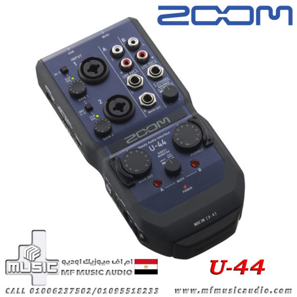 كارت صوت محمول Zoom U-44 Portable 4x4 USB Handy Audio/MIDI Interface