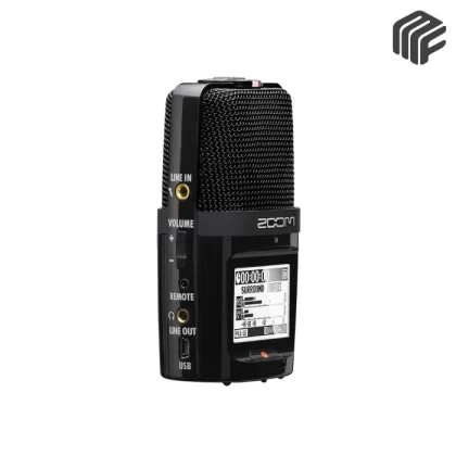 مسجل Zoom H2n محمول ذو مدخلين وأربعة مسارات مع مجموعة ميكروفون مدمجة مكونة من 5 ميكروفونات