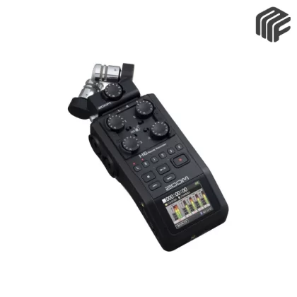 مسجل صوت احترافى زووم Zoom H6 All Black 6-Input / 6-Track Portable Handy Recorder with Single Mic Capsule (Black)