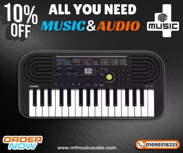 Casio Musical keyboard 32 Keys Black SA-47 اورج كاسيو