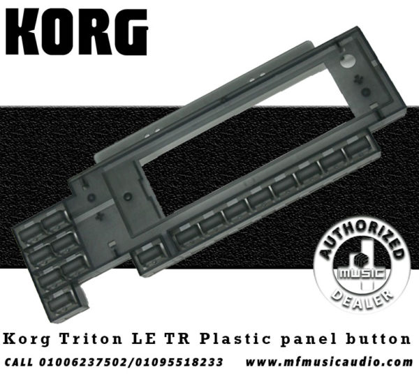 Plastic panel button assembly, for Korg TR. This is the block of buttons to the left of and below the display screen.