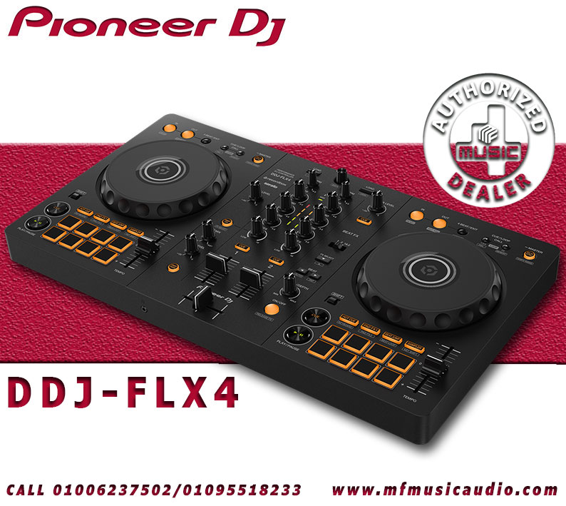 Pioneer DJ DDJ-FLX4 Portable 2-Channel rekordbox DJ and Serato