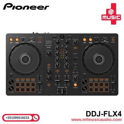 🎛️ Pioneer DJ DDJ-FLX4 – وحدة تحكم DJ محمولة بـ 2 قناة متوافقة مع Rekordbox وSerato!
