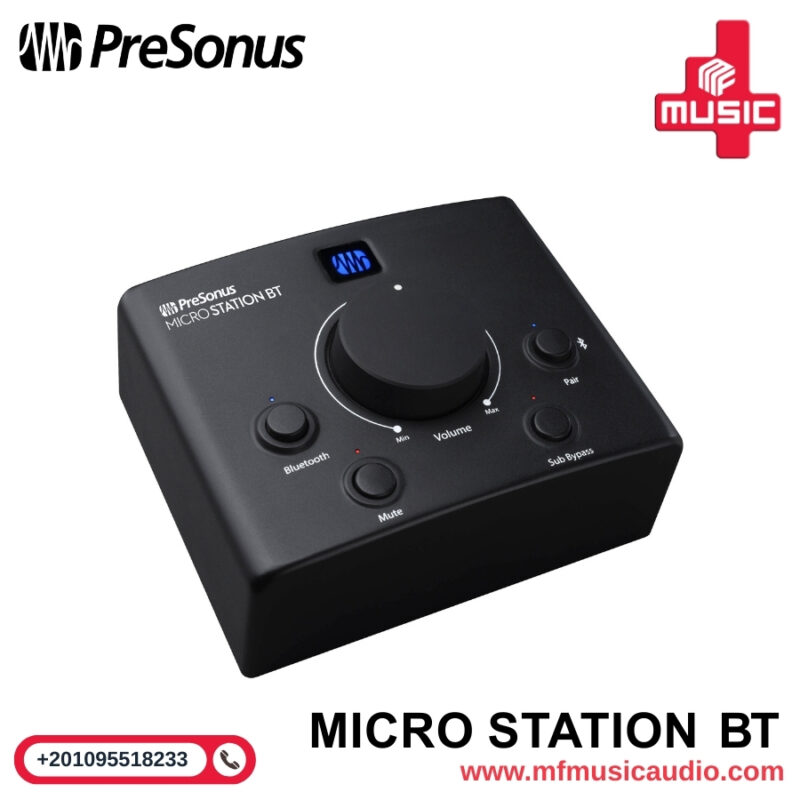 🎚️ PreSonus MicroStation BT 2.1 – جهاز تحكم مونيتور احترافي مع بلوتوث