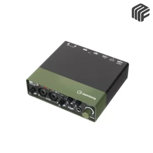 واجهة صوتية احترافية معدنية سوداء موديل Steinberg UR22C Audio Interface بمدخلين ميكروفون - متوفر لدى MF Music Egypt
