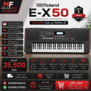 Roland E-X50 Oriental Arranger Keyboard – Professional 61-Key Synth with Bluetooth & Arabic Sounds