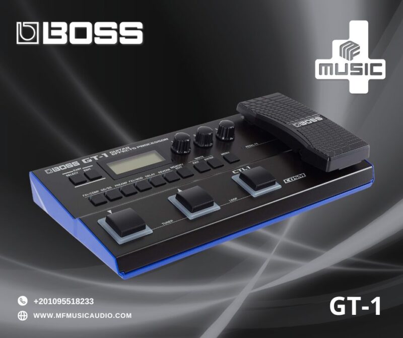 🎛️ BOSS GT-1 – وحدة تأثيرات متعددة للجيتار بأداء احترافي!