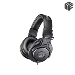 سماعة استوديو احترافية مغلقة سوداء موديل Audio-Technica ATH-M50x Monitor Headphones للمونتاج - متوفر لدى MF Music Egypt