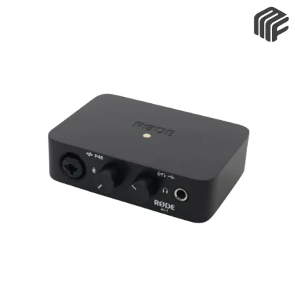 واجهة صوت USB RØDE AI-1 أحادية القناة، تتميز بجودة صوت استوديو احترافية وتوصيل سهل مع الأجهزة.