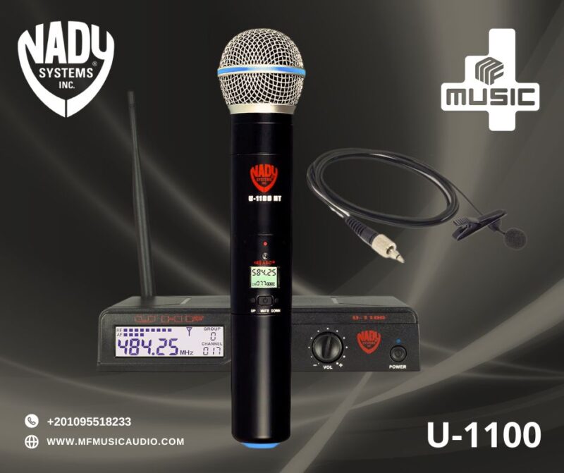 🎤 Nady Systems U-1100 – ميكروفون لاسلكي احترافي مع ميكروفون لافالير إضافي!