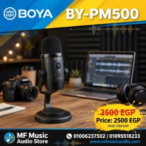 BOYA BY-PM500 USB Condenser Microphone – Professional Desk Mic for Gaming & Streaming - متوفر لدى MF Music Egypt