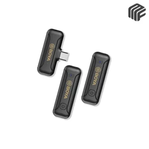 نظام ميكروفون لاسلكي مزدوج احترافي موديل Boya WM3T2-U2 Wireless Mic لأجهزة تايب سي - متوفر لدى MF Music Egypt