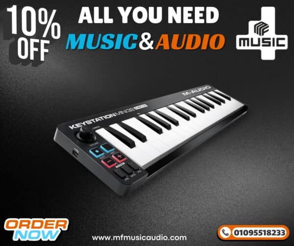 وحدة تحكم لوحة المفاتيح M-Audio Keystation Mini 32 MK3 ذات 32 مفتاحًا