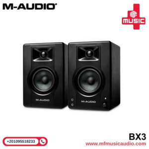 سماعات مراقبة استوديو احترافية موديل M-Audio BX3 Studio Monitors لصناعة المحتوى - متوفر لدى MF Music Egypt