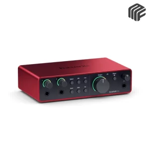 واجهة صوت احترافية يو اس بي بمدخلين موديل Focusrite Scarlett 2i2 4th Gen الجيل الرابع - متوفر لدى MF Music Egypt
