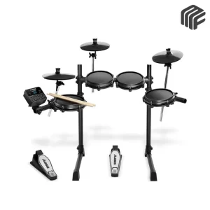 مجموعة طبول إلكترونية احترافية موديل Alesis Turbo Mesh Kit صامتة كلياً - متوفر لدى MF Music Egypt