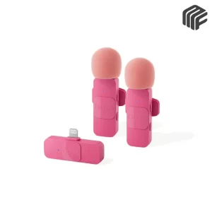 ميكروفون لاسلكي مزدوج صغير جداً موديل BOYA BY-V2 Wireless Lightning لآيفون - متوفر لدى MF Music Egypt