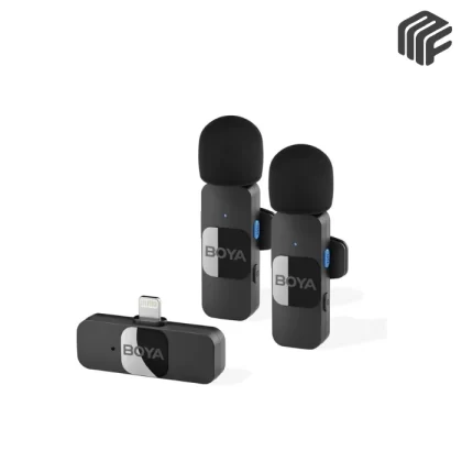 ميكروفون BOYA BY-V2 لاسلكي مزدوج للايفون