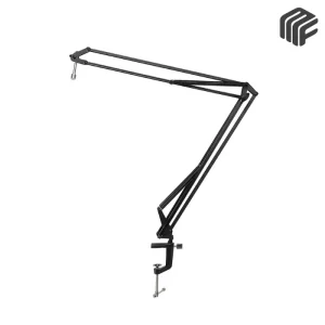 حامل ميكروفون ذراعي احترافي موديل Mackie DB-100 Boom Arm لسطح المكتب - متوفر لدى MF Music Egypt