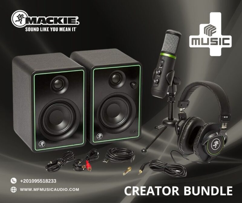 🎛️ Mackie Creator Bundle – حزمة تسجيل متكاملة لصنّاع المحتوى!