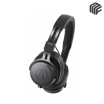 Audio-Technica ATH-M60X On-Ear Closed-Back Dynamic Professional Studio Monitor Headphones Black