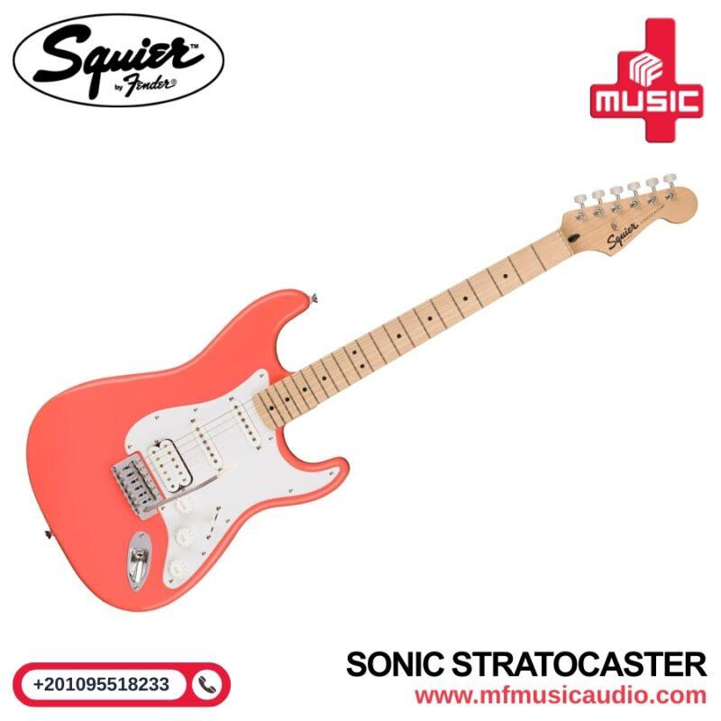 🎸 Squier Sonic Stratocaster – جيتار كهربائي مميز مع تصميم استراتوكاستر الكلاسيكي