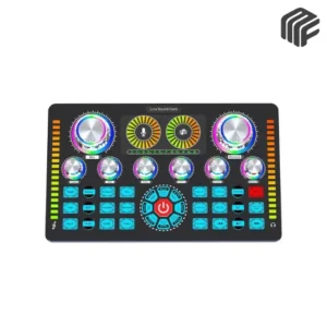 كرت صوت محمول للبث المباشر Q7 Live Audio Interface مع مؤثرات صوتية وتحكم احترافي - متوفر لدى MF Music Egypt