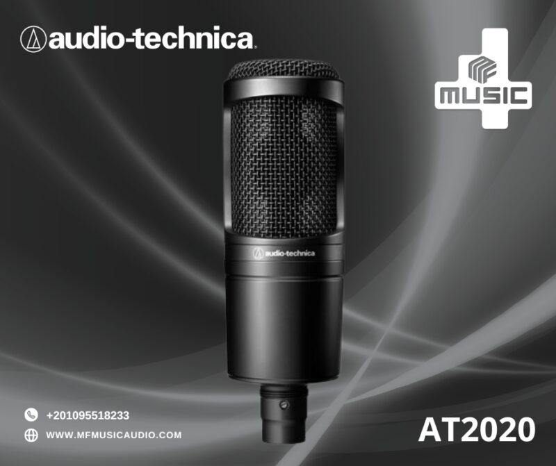 🎤 Audio-Technica AT2020 – ميكروفون مكثف احترافي بجودة استوديو!