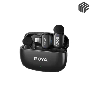 ميكروفون لاسلكي مزدوج صغير للايفون BOYA Mini Dual Wireless Microphone مع ميزة عزل الضوضاء - متوفر لدى MF Music Egypt