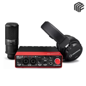 باكيدج تسجيل استوديو متكامل Steinberg UR22C Recording Pack يضم كرت صوت وميكروفون وسماعة - متوفر لدى MF Music Egypt