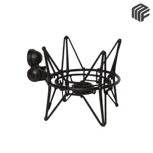 حامل ميكروفون عنكبوتي فضي بأسلاك مرنة لامتصاص الصدمات موديل Samson SP04 Shock Mount - متوفر لدى MF Music Egypt