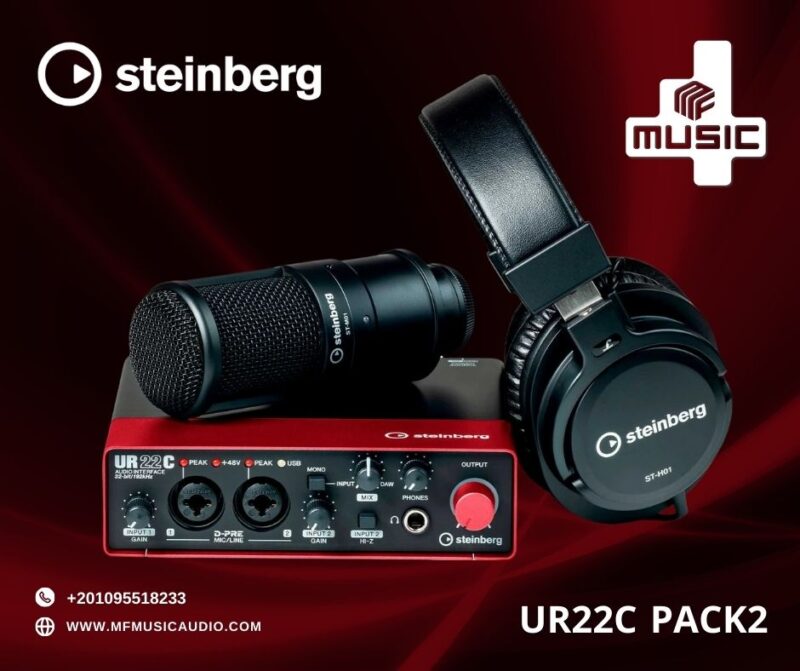 🎛️ Steinberg UR22C Pack – حزمة تسجيل متكاملة بجودة احترافية!