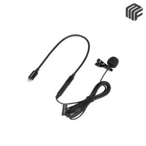 ميكروفون لافالير احترافي بوصلة Lightning موديل Saramonic LavMicro U1A بكابل طوله 2 متر - متوفر لدى MF Music Egypt