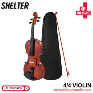 آلة كمان خشبية احترافية طراز SHELTER Violin مع القوس والحقيبة - متوفرة لدى MF Music Egypt