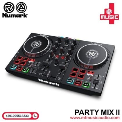 كونترولر دي جي Numark Party Mix II صغير الحجم مع ميزات احترافية للتحكم في الموسيقى والحفلات